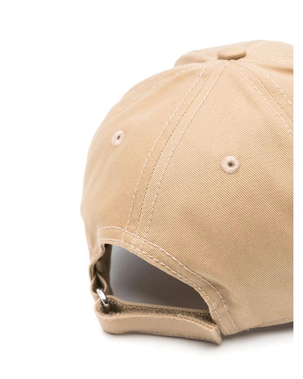 Moncler Natural Logo-Patch Cap
