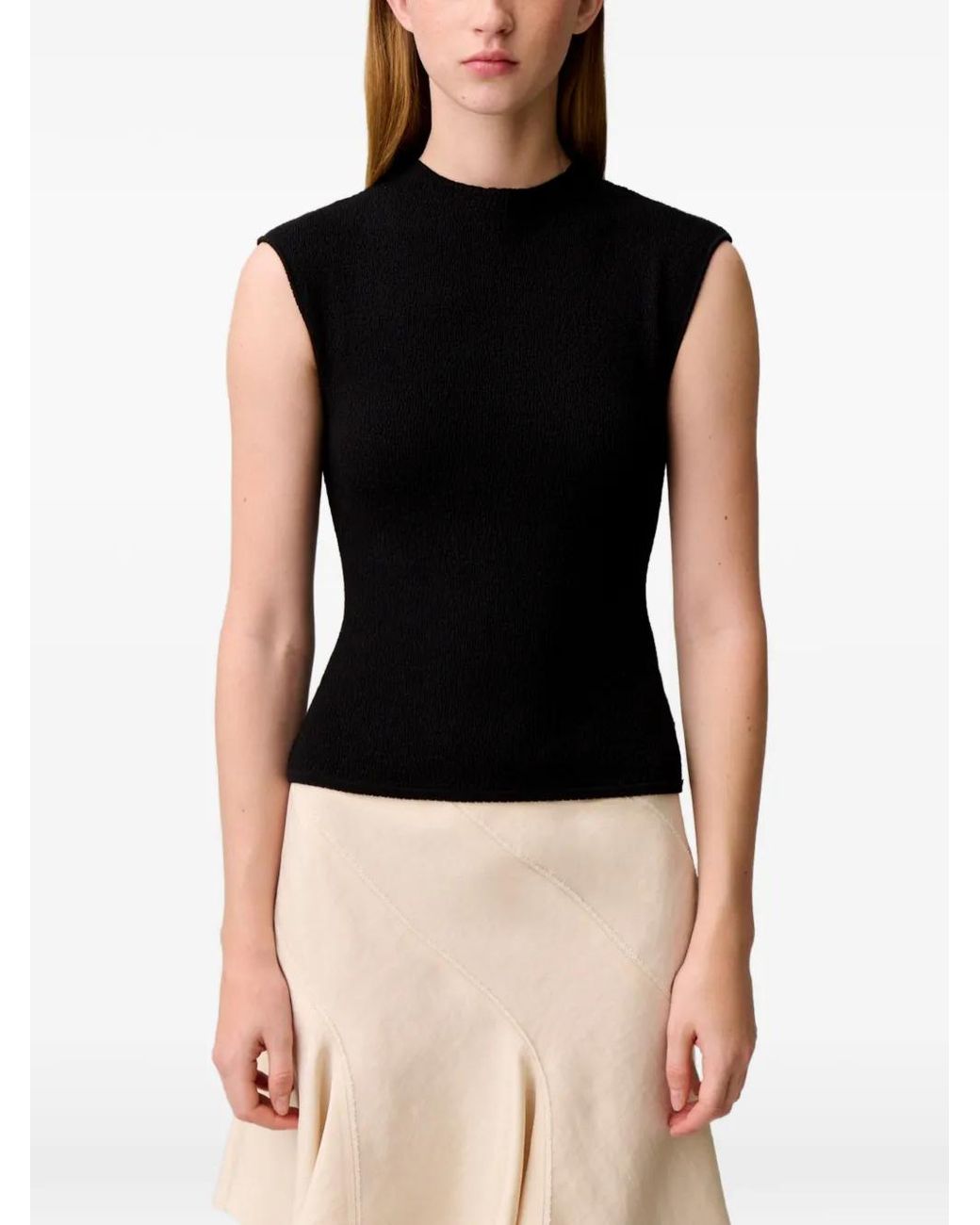 Claudie Pierlot Black Sleeveless Knit Top