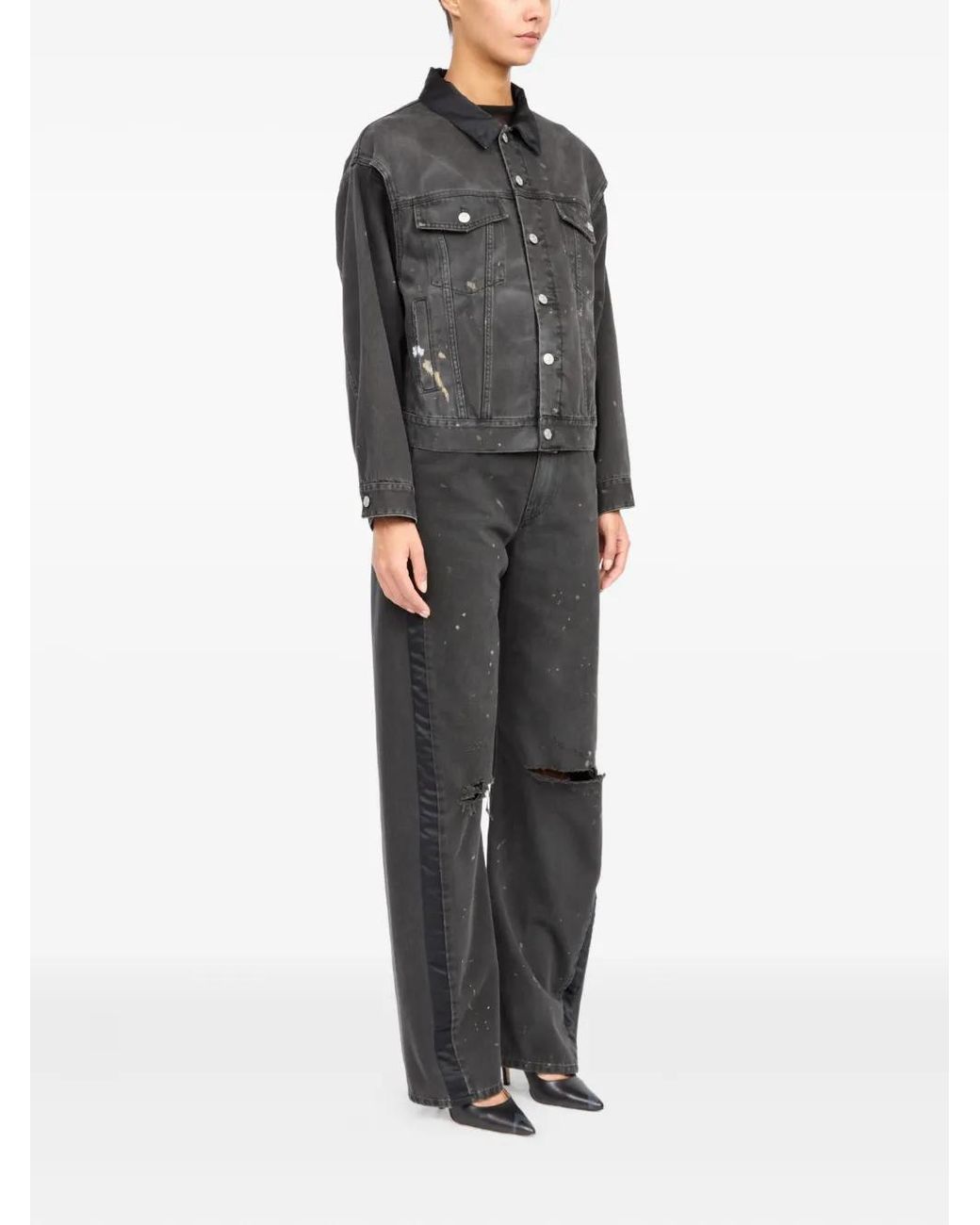 MM6 by Maison Margiela Black Cotton Jacket