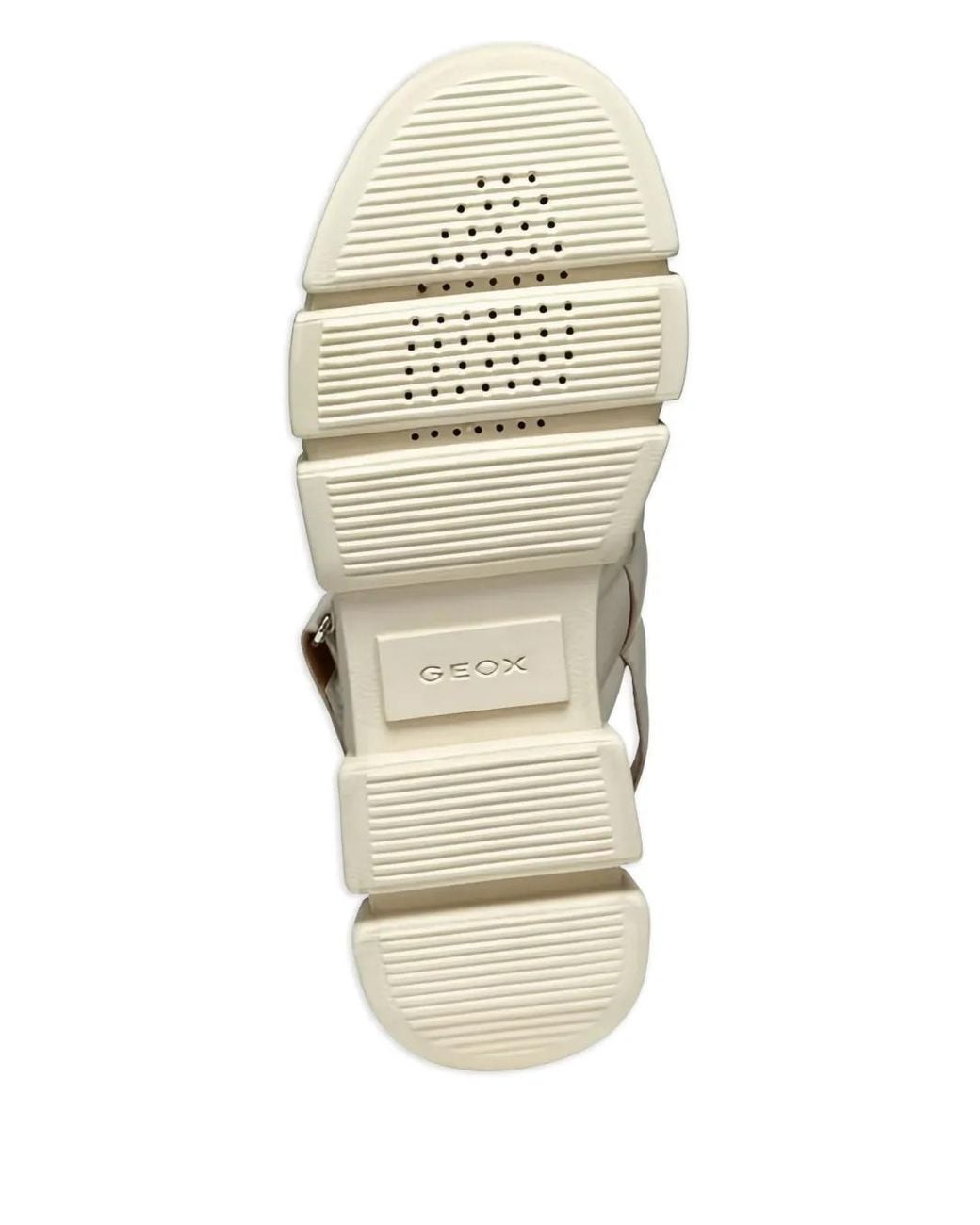Geox White Lisbona Double-Strap Sandals