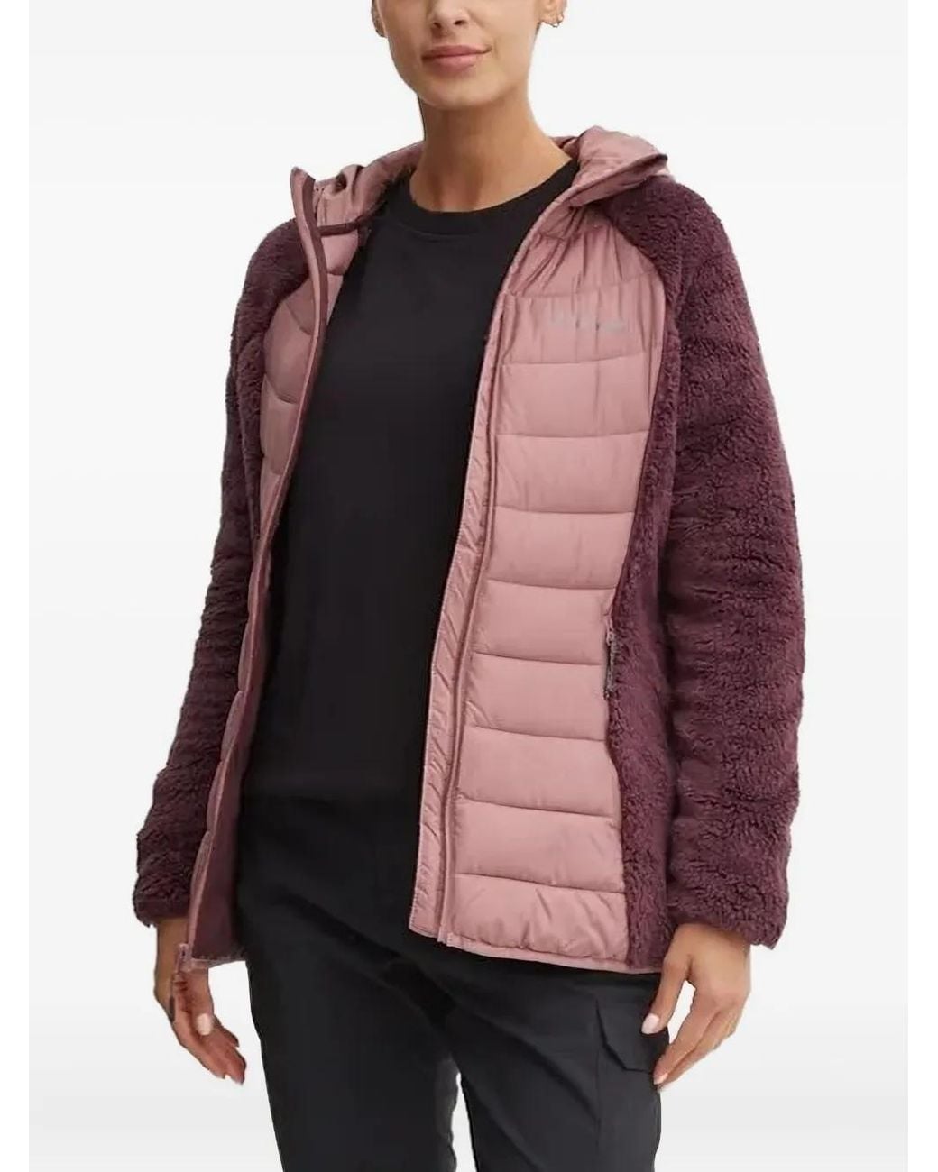 Columbia Pink Quilted Fleece Jacket
