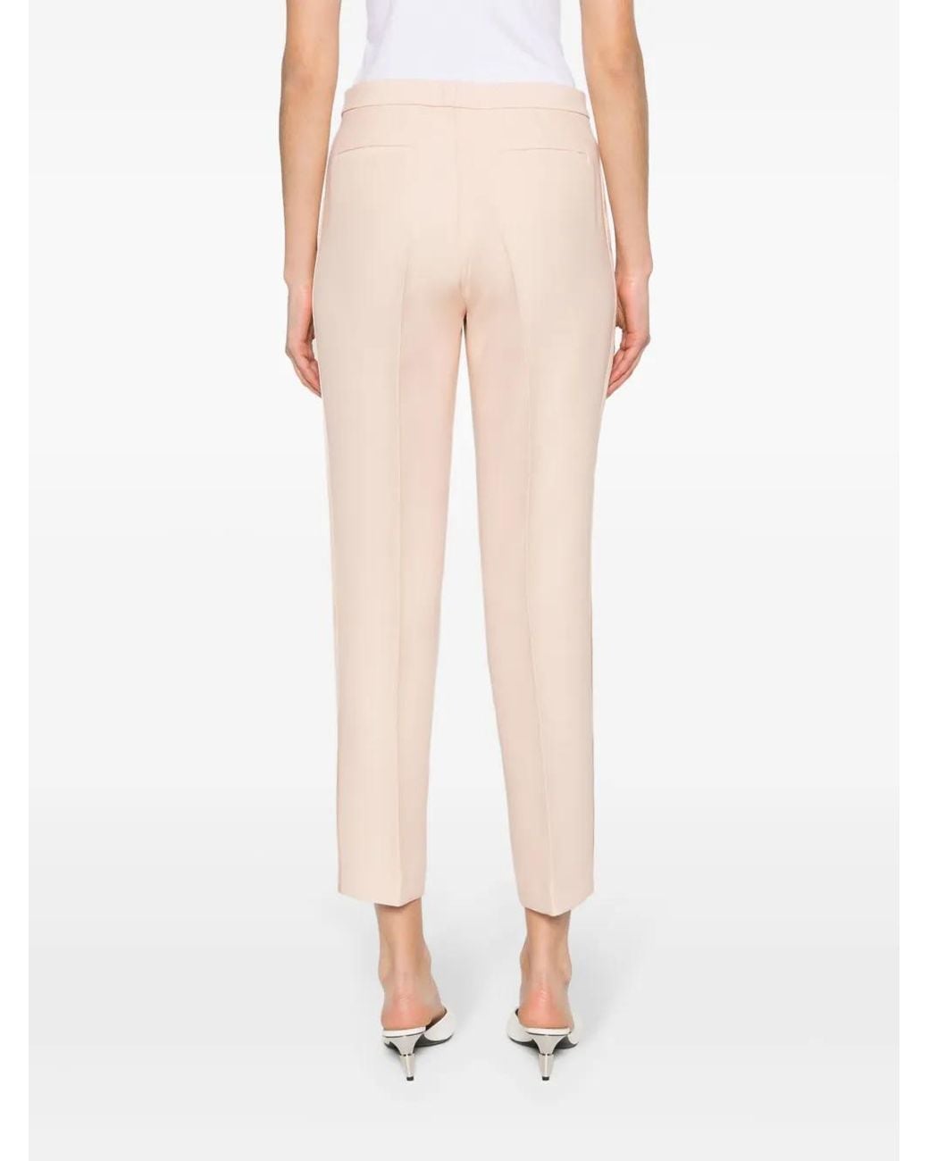 Fabiana Filippi Natural Wool And Silk Trousers