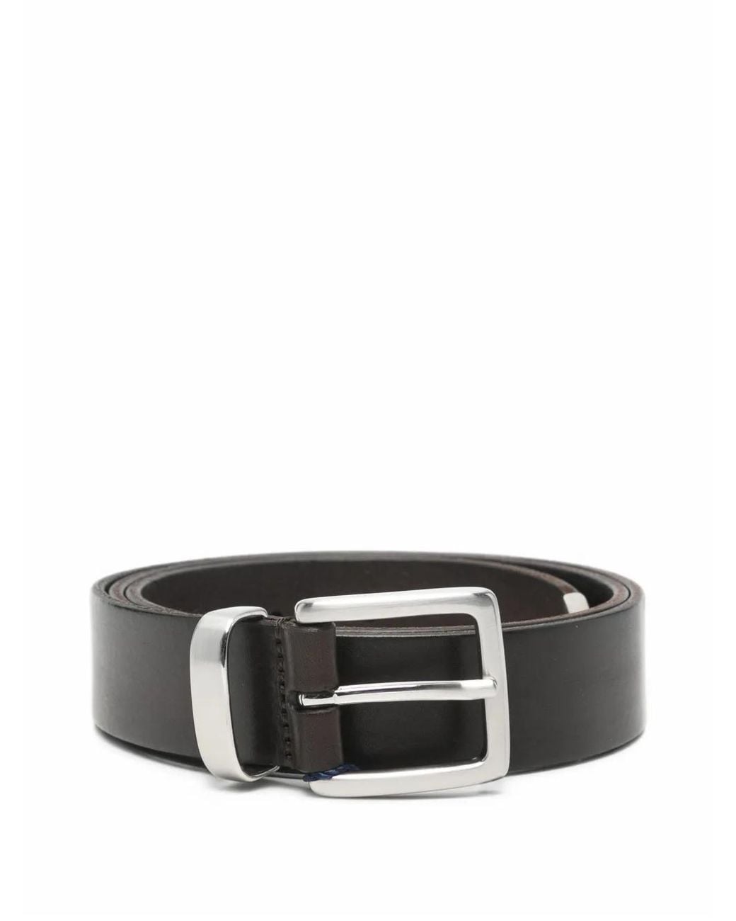 Andersons Black Buckle-Fastening Leather Belt for men