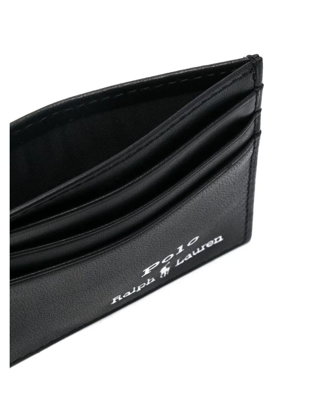 Polo Ralph Lauren White Logo-Stamp Cardholder And Belt Set for men