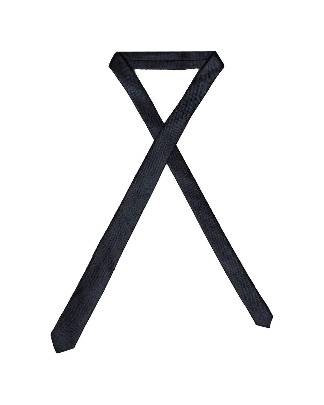 ROBERTO CLERICI Black Honeycomb-Weave Tie for men