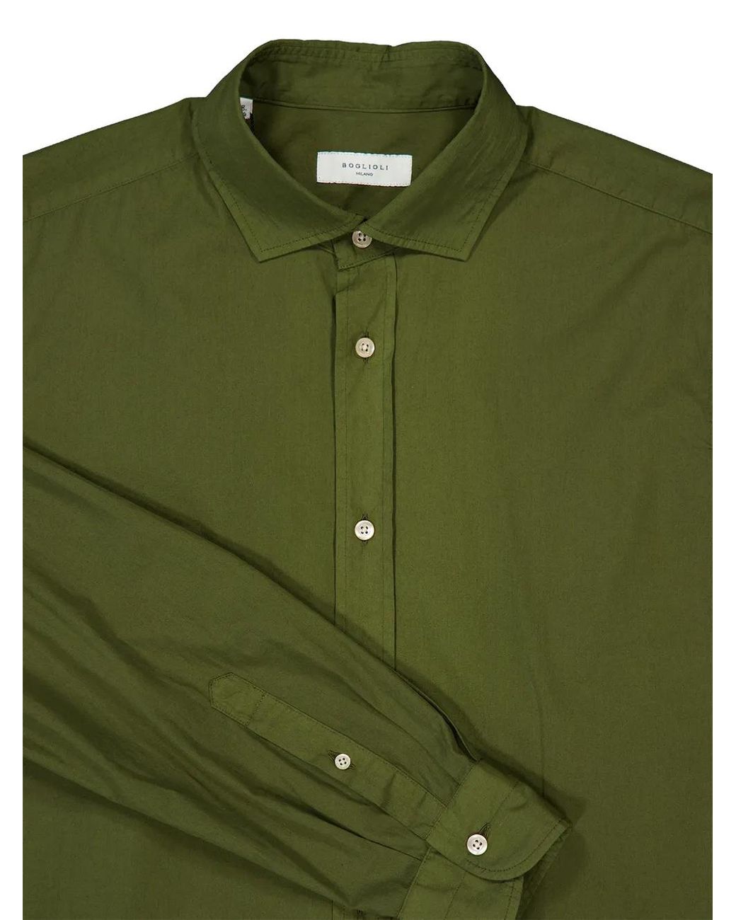 Boglioli Green Long-Sleeve Shirt for men