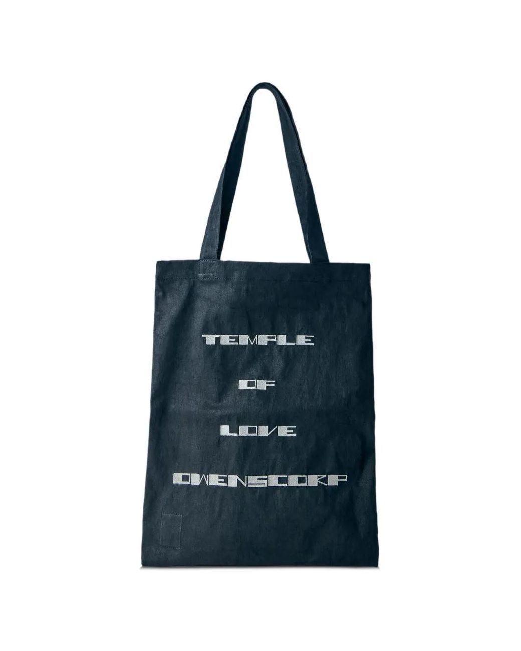 Rick Owens Blue Temple Tote Bag for men