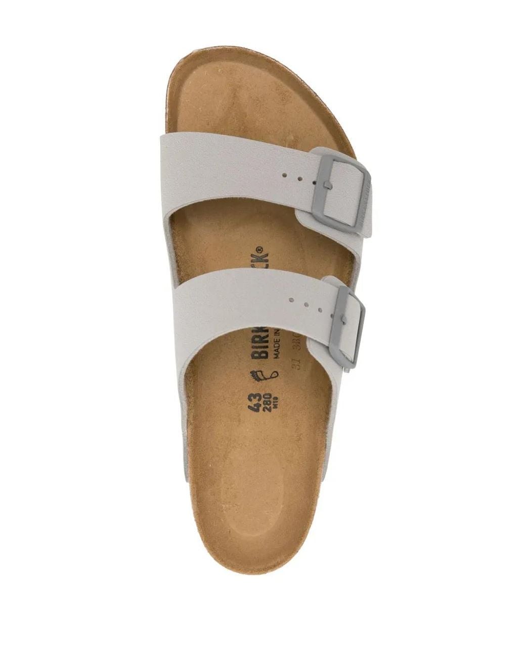 Birkenstock White Arizona Leather Sandals for men