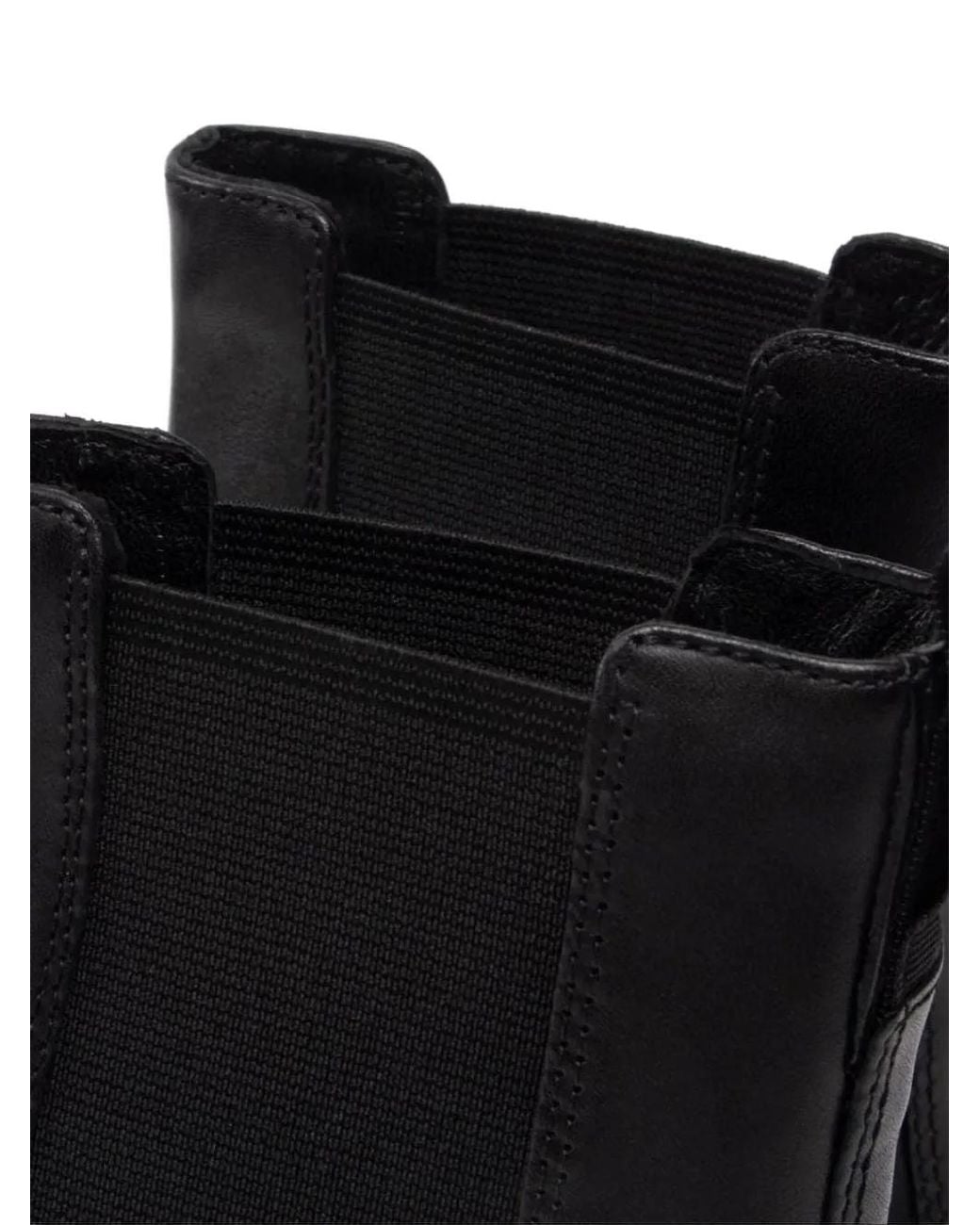 Vagabond Black Stacy Elastic-Panel Platform Boots