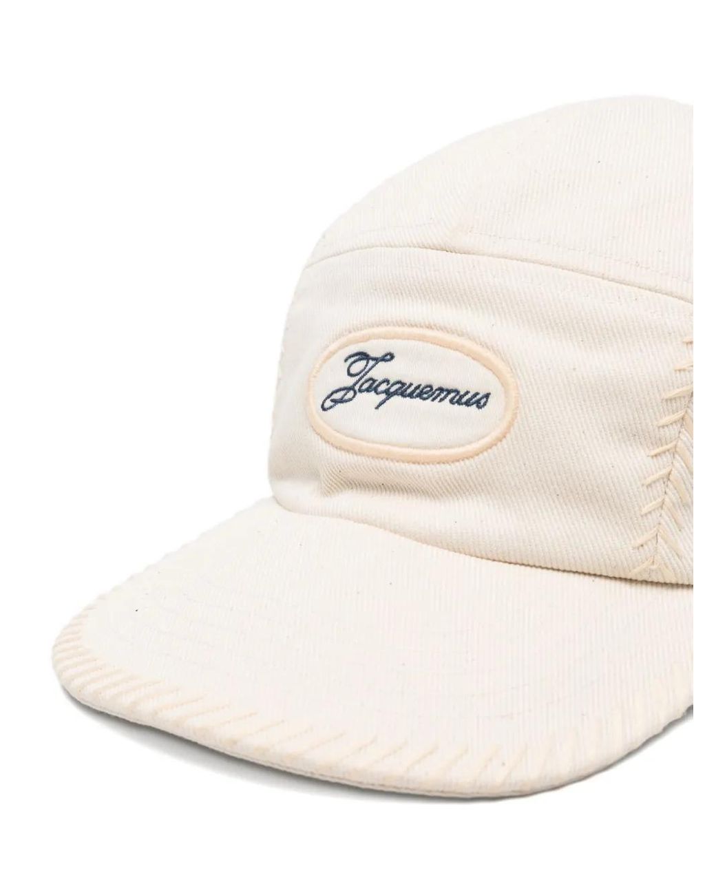 Jacquemus Natural Logo-Embroidered Cap