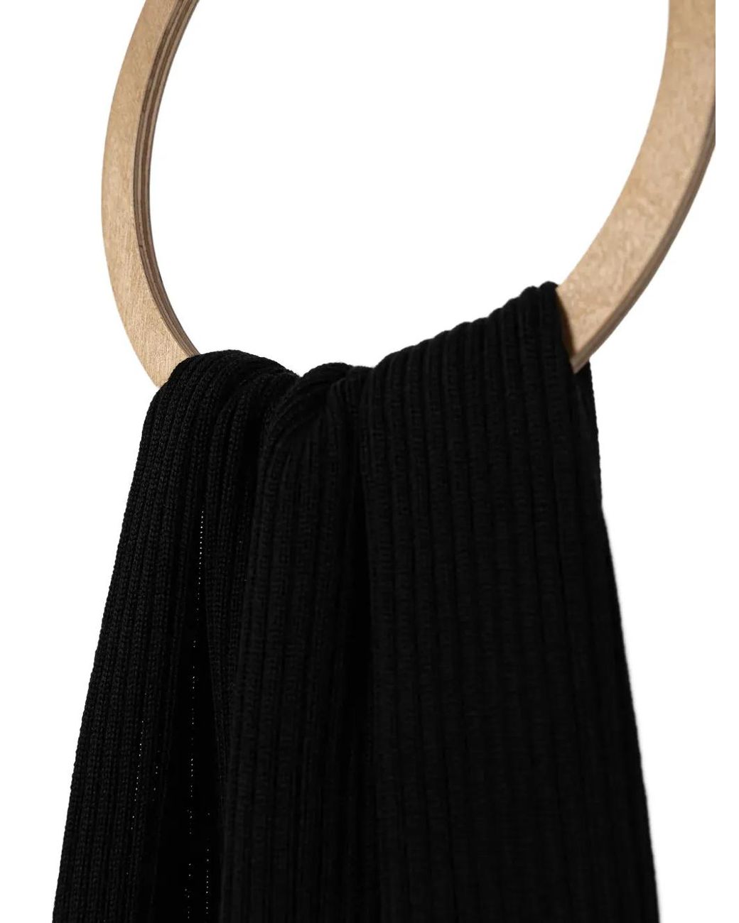 Paul & Shark Black Ribbed Scarf for men