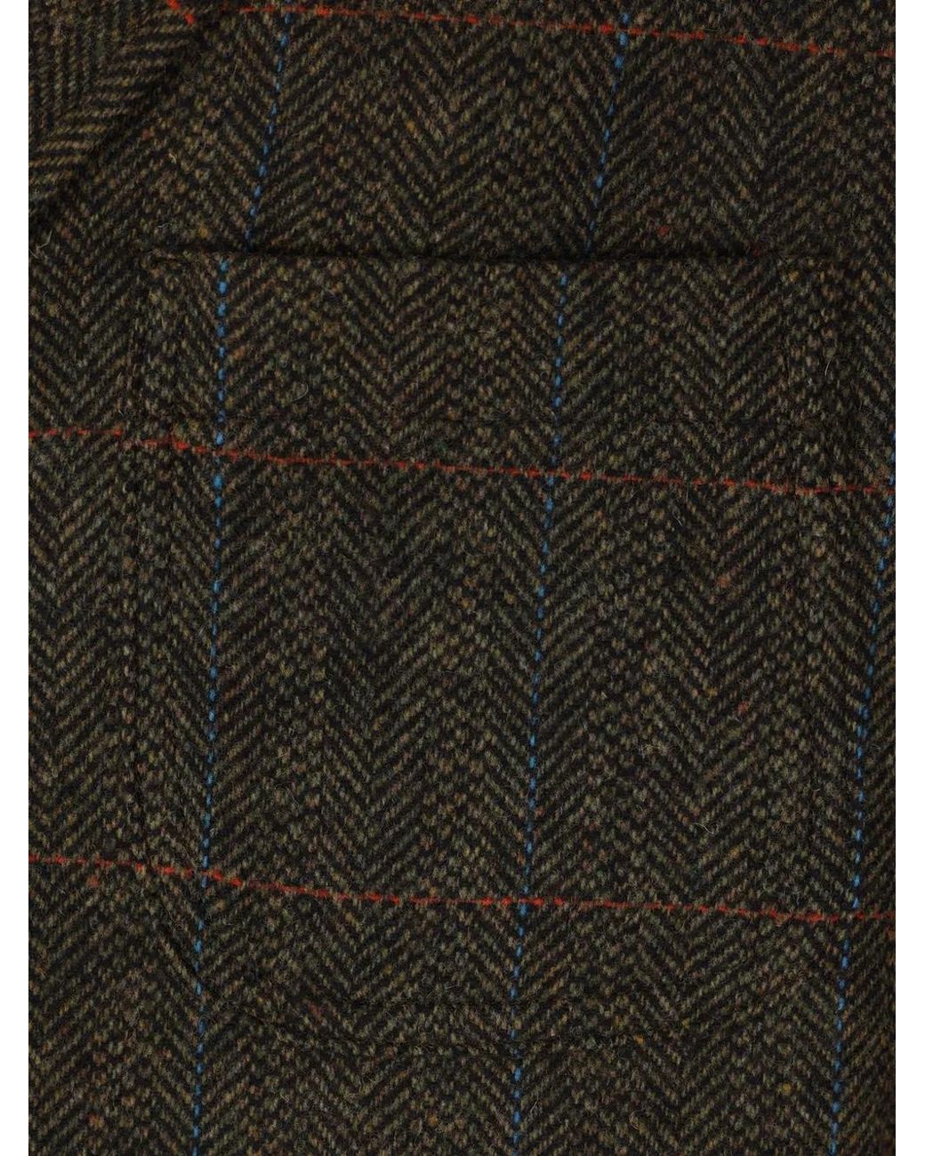 J.Press Black Herringbone-Pattern Blazer for men