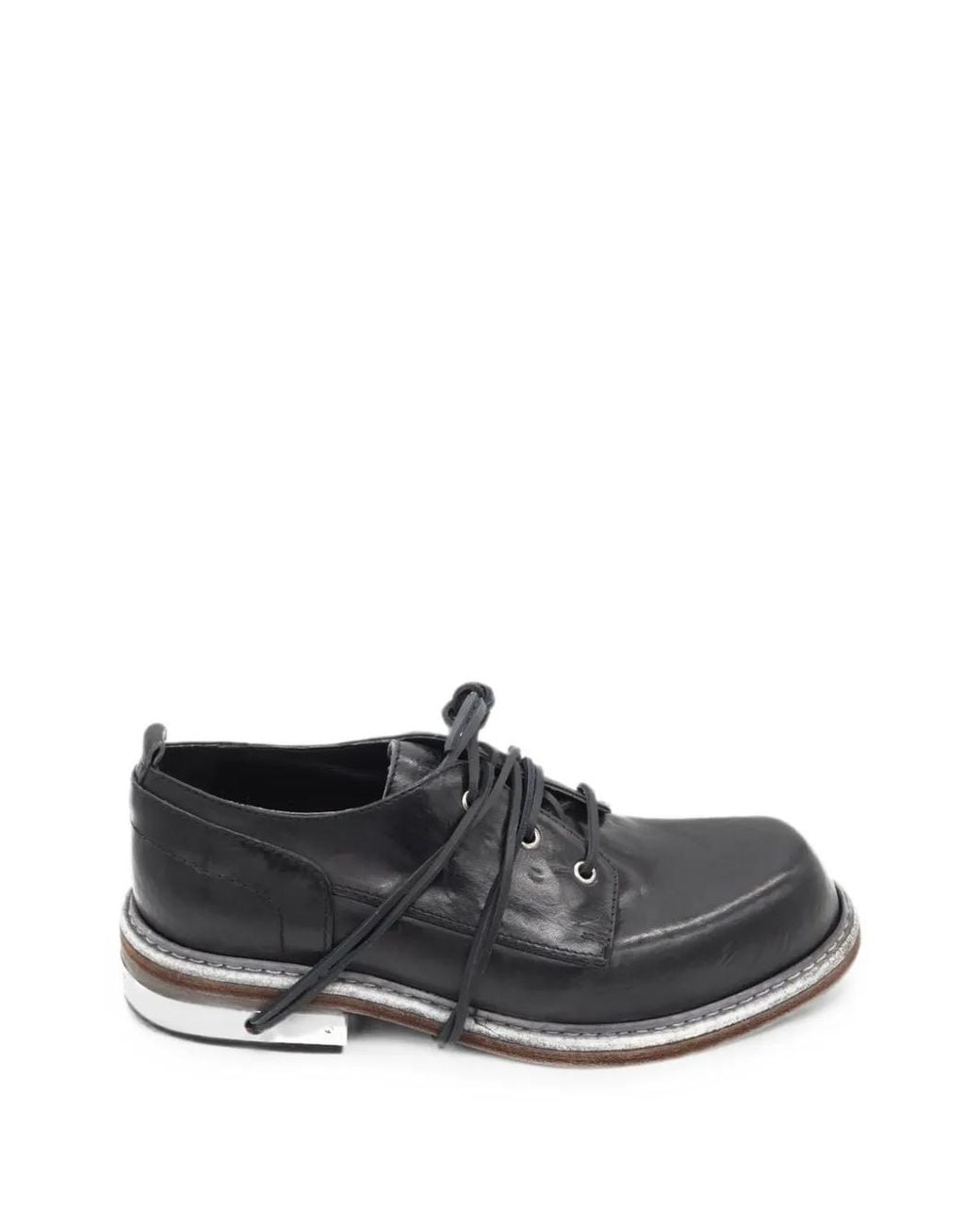 Bikkembergs Black Met Hole Derby Shoes for men