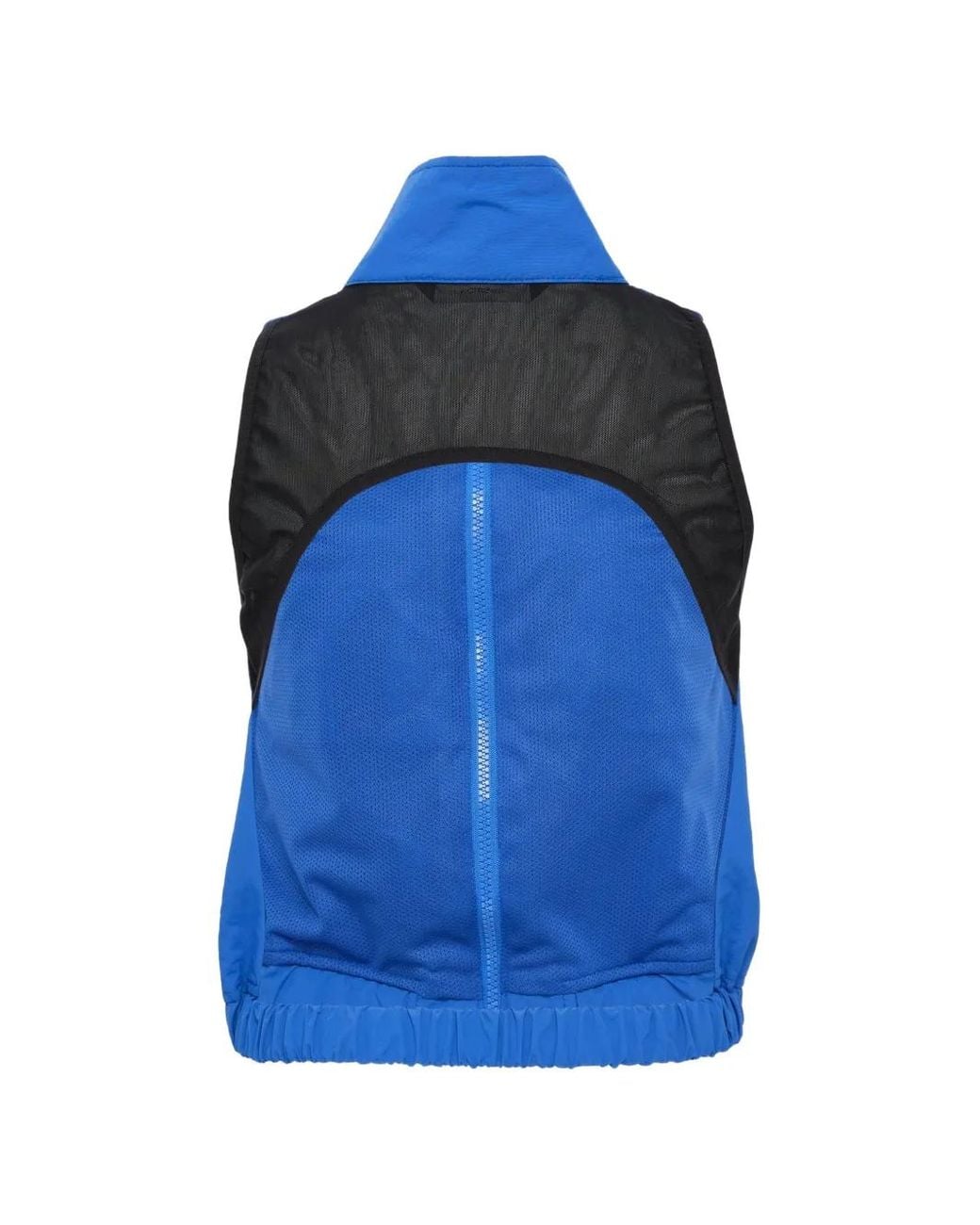 Pushbutton Blue Zip-Up Gilet