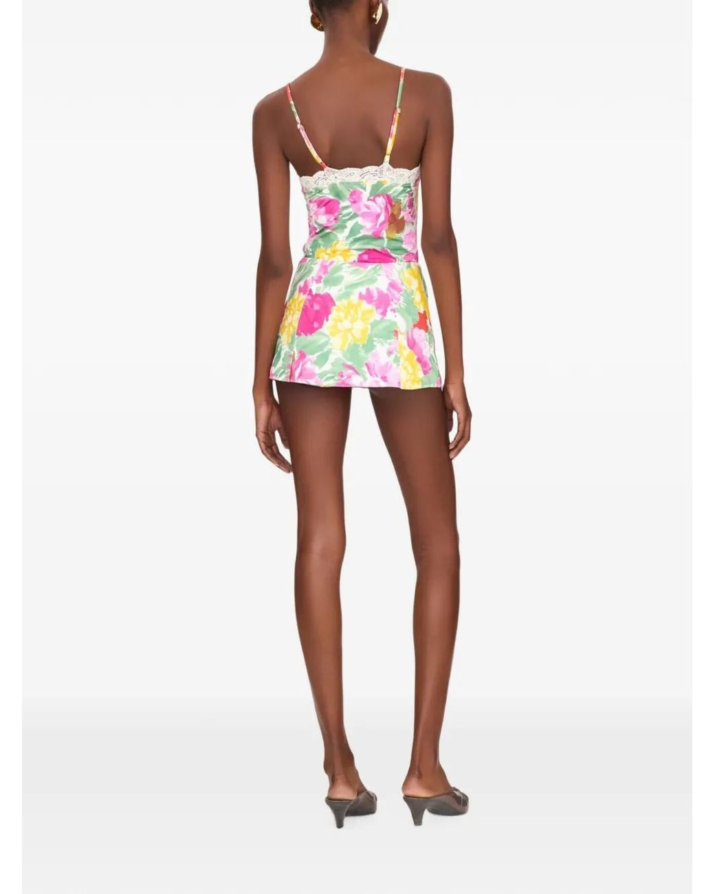 Chloé White Garden-Print Bodysuit