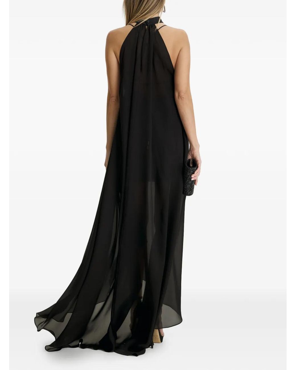 Il Volo Black Luma Halterneck Dress