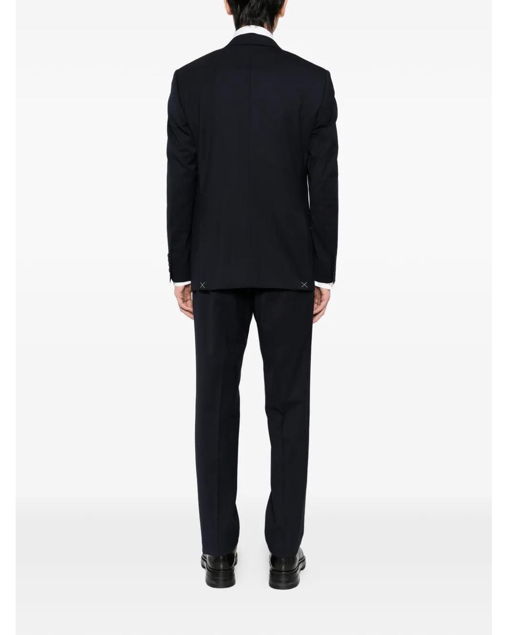 Canali Black Single-Breasted Suit for men