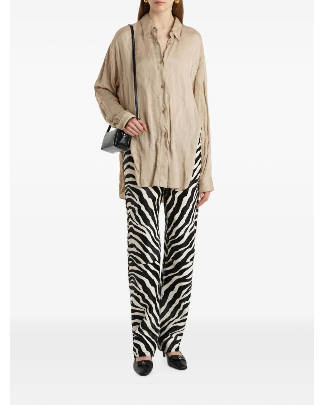 Khaite Natural Goya Button-Down Shirt