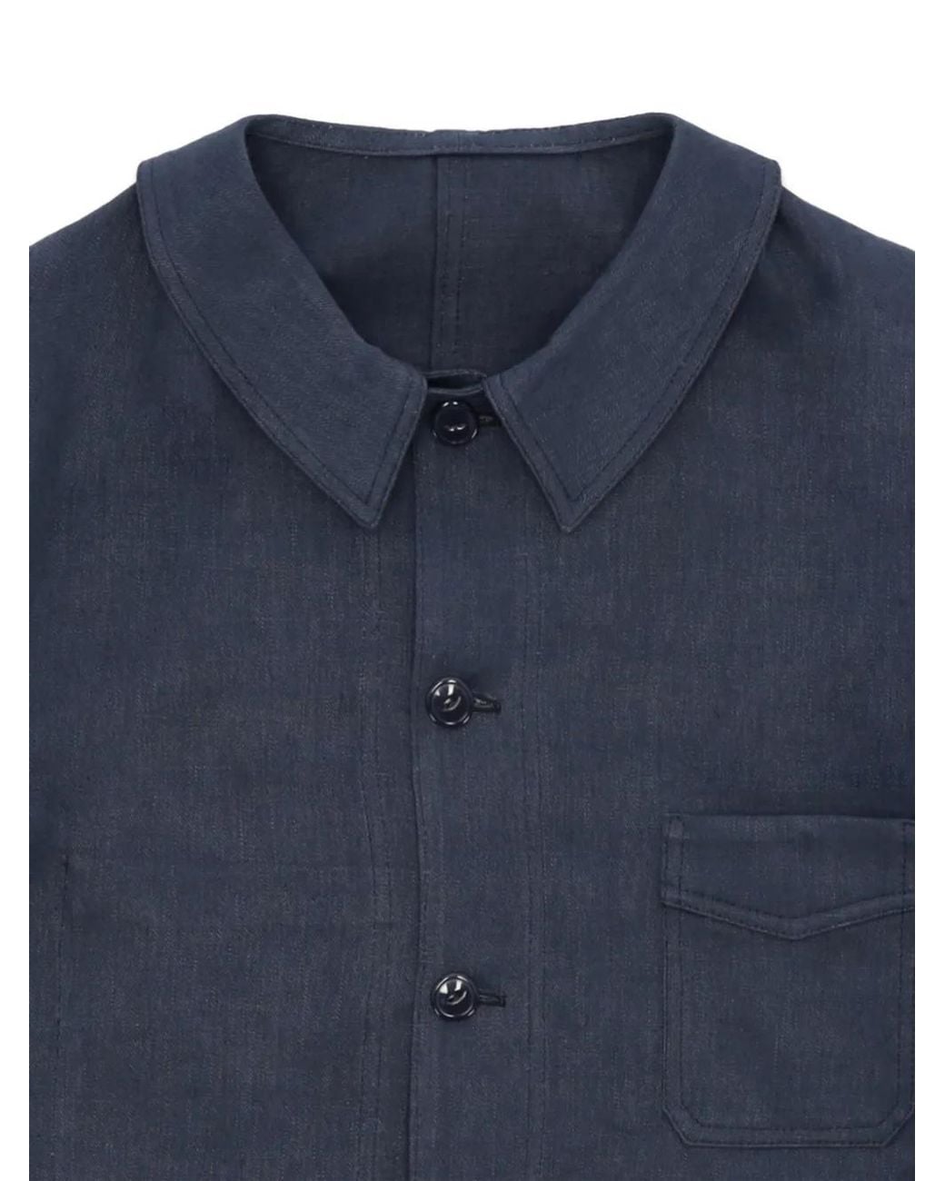 Fortela Blue Boulevard Patch-Pocket Shirt Jacket for men
