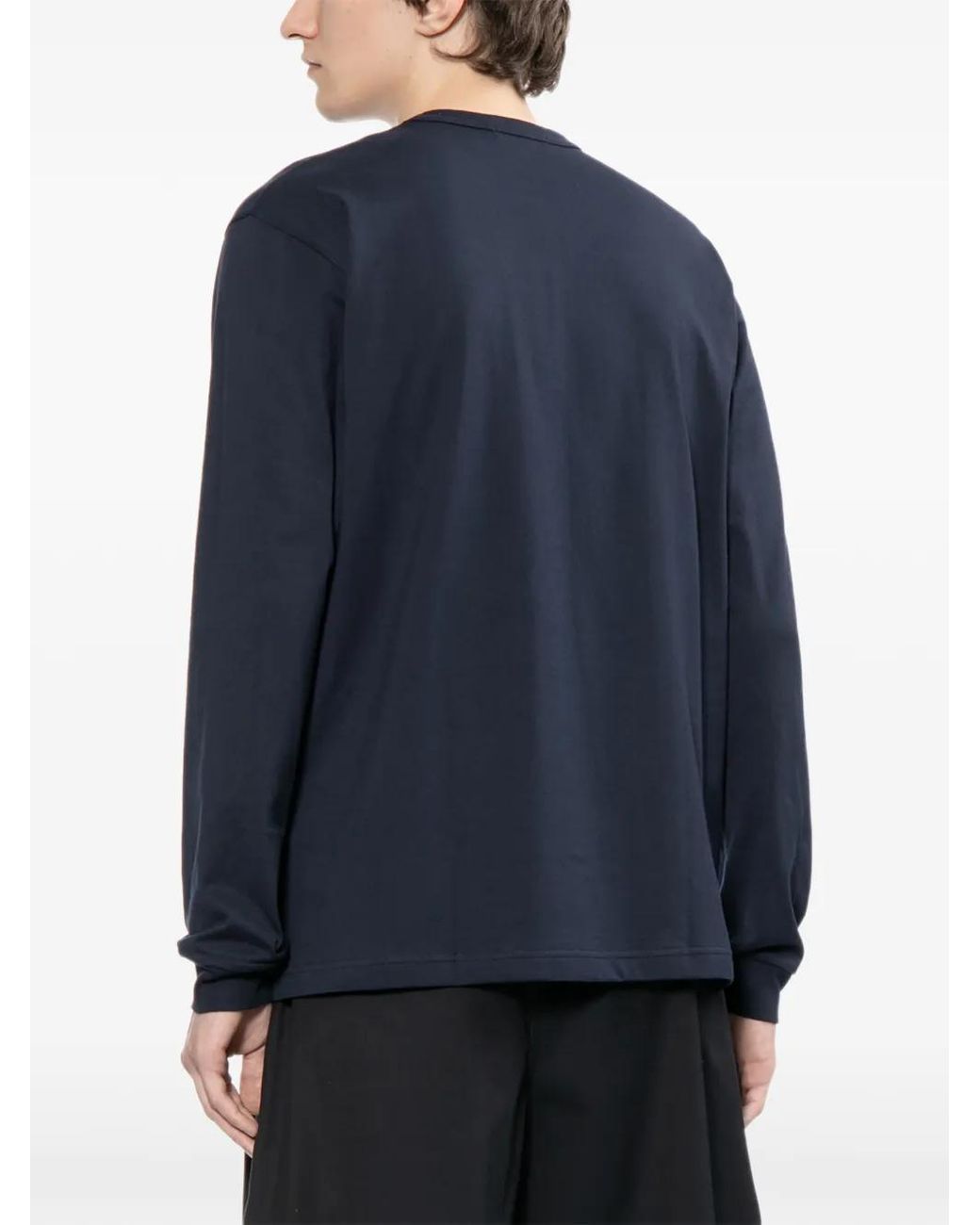 Comme des Garçons Blue Logo-Print T-Shirt for men