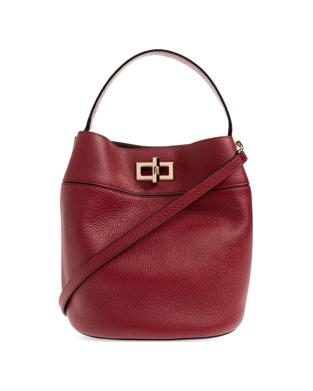 Furla Red Amelia Bucket Bag M