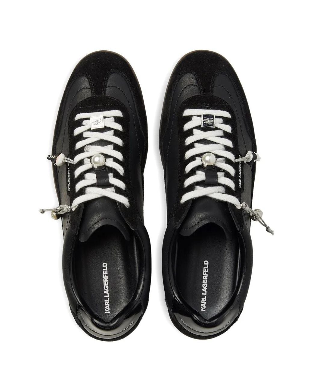 Karl Lagerfeld Black Kandidate Ikon Charms Sneakers