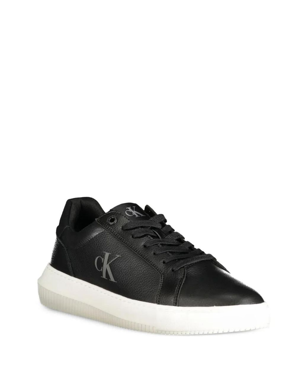 Calvin Klein Black Polyurethane Sneaker for men