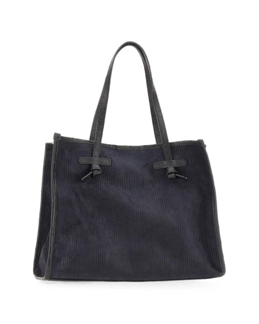 MARCELLA CLUB Black Marcella Ribbed-Suede Shoulder Bag
