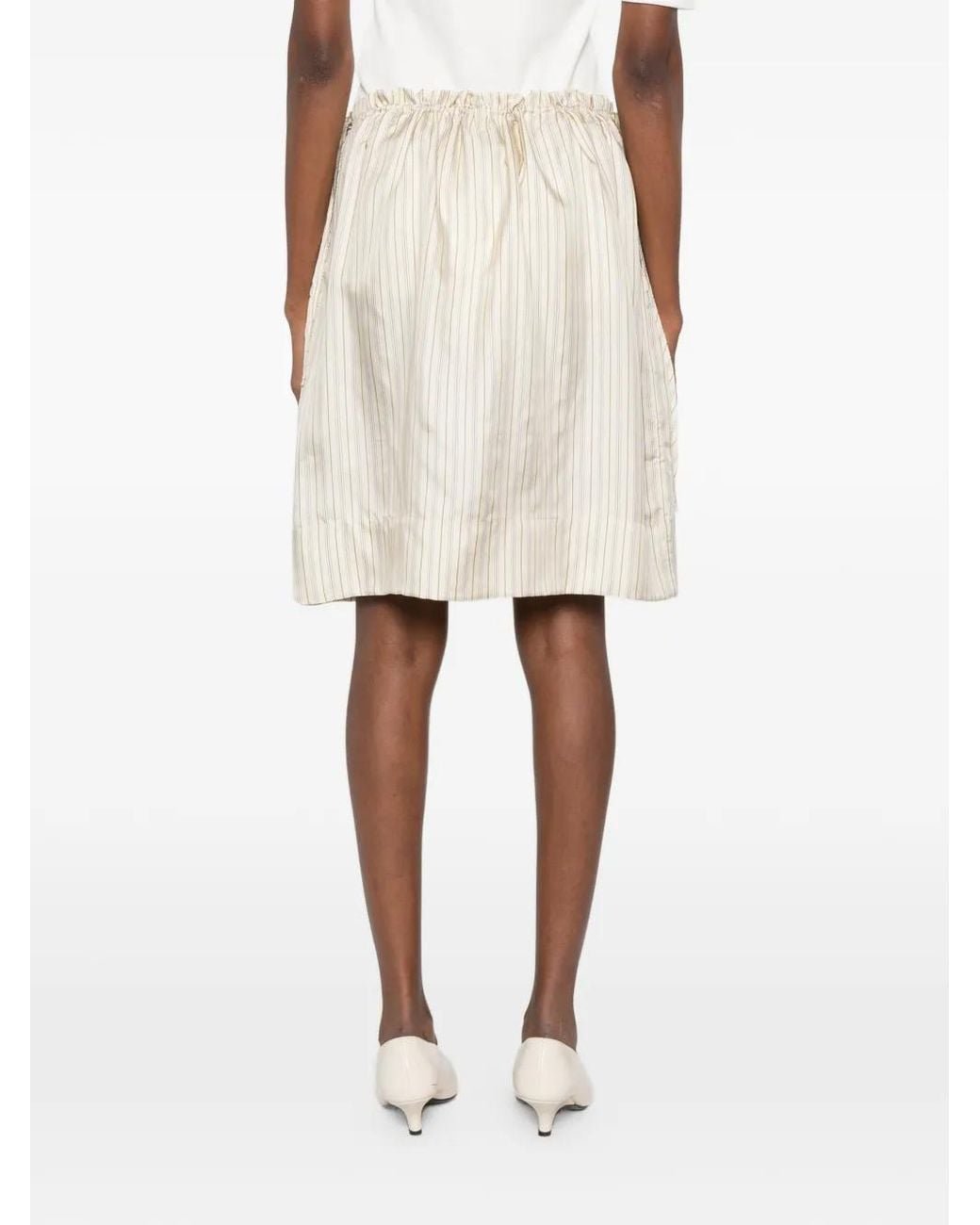 Totême Natural Striped Mini Skirt