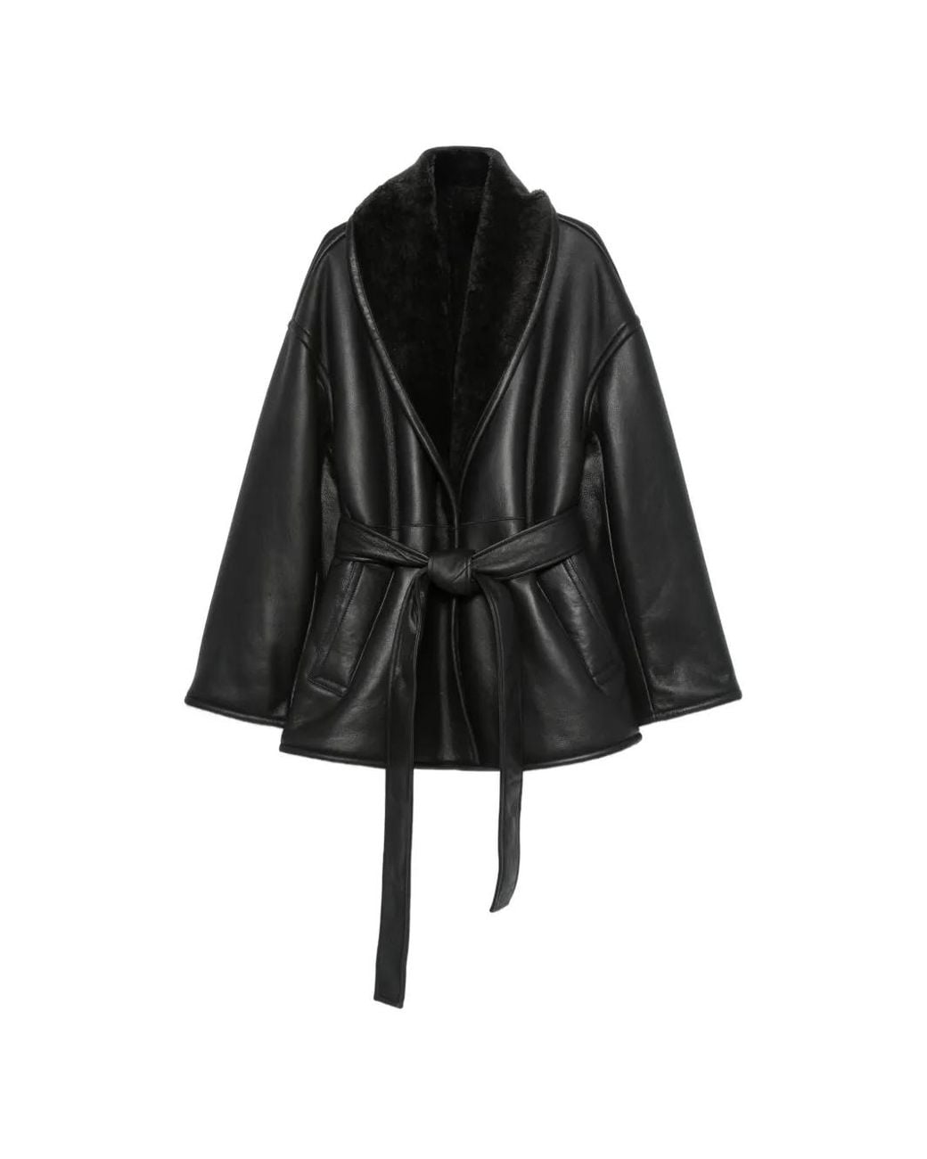Joseph Black Manu Leather Coat