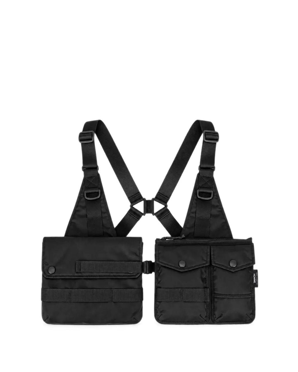 Comme des Garçons Black Multi-Pocket Harness Shoulder Bag for men