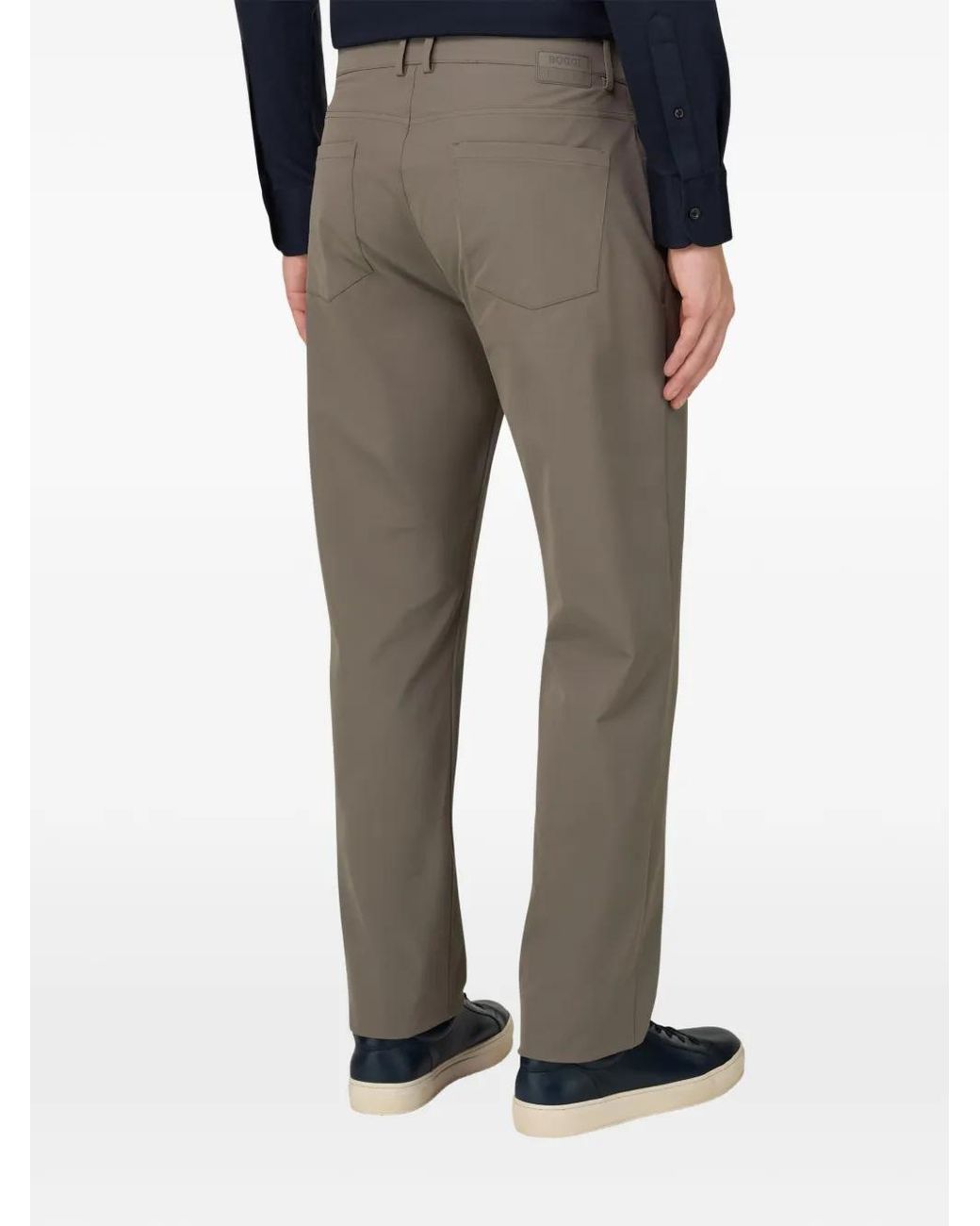 Boggi Gray Stretch Patch Jeans for men