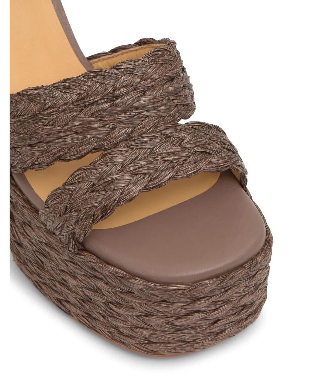 Castaner Brown Fresa Braided Platform Sandals