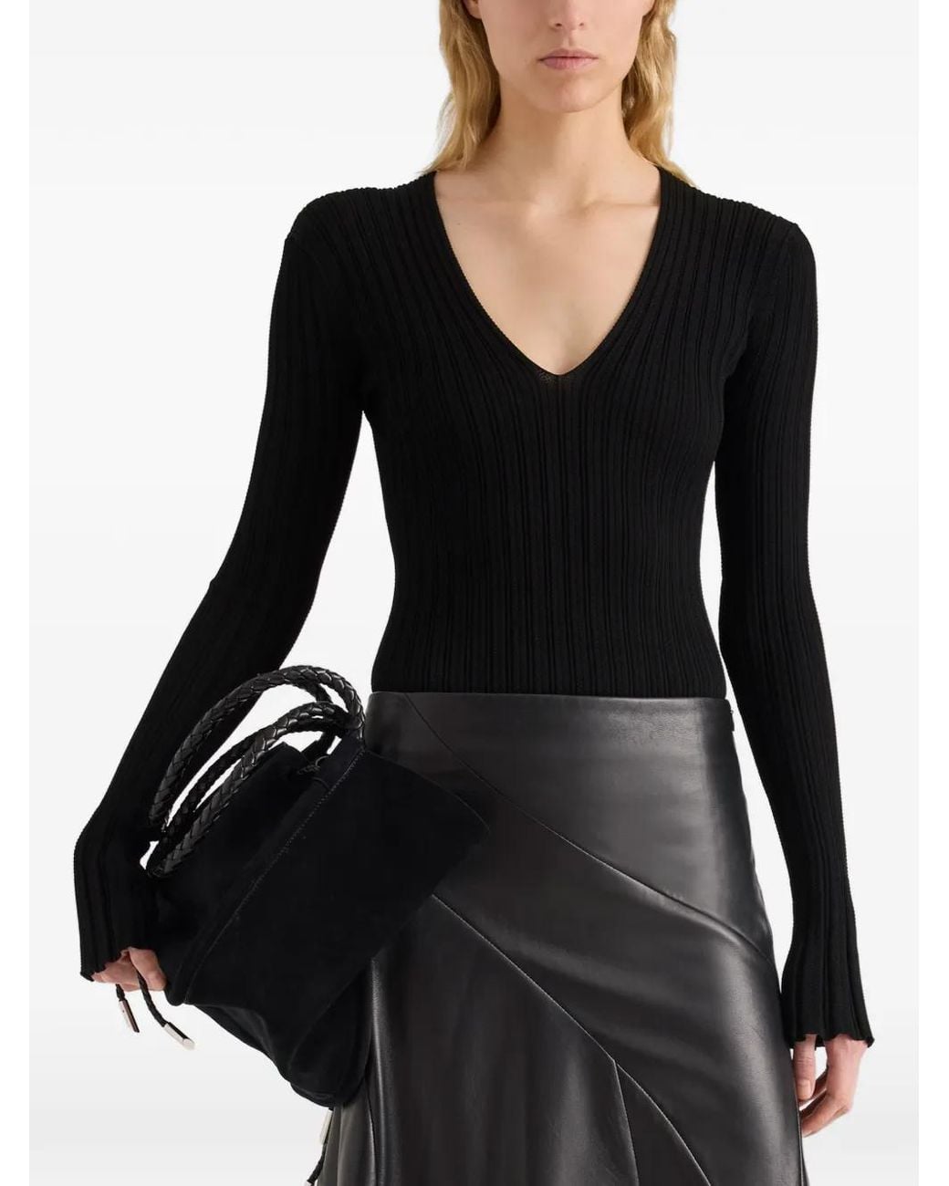 Proenza Schouler Black Roux Top