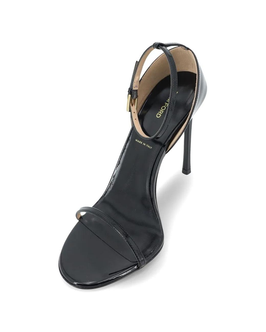 Tom Ford White Patent-Leather Sandals