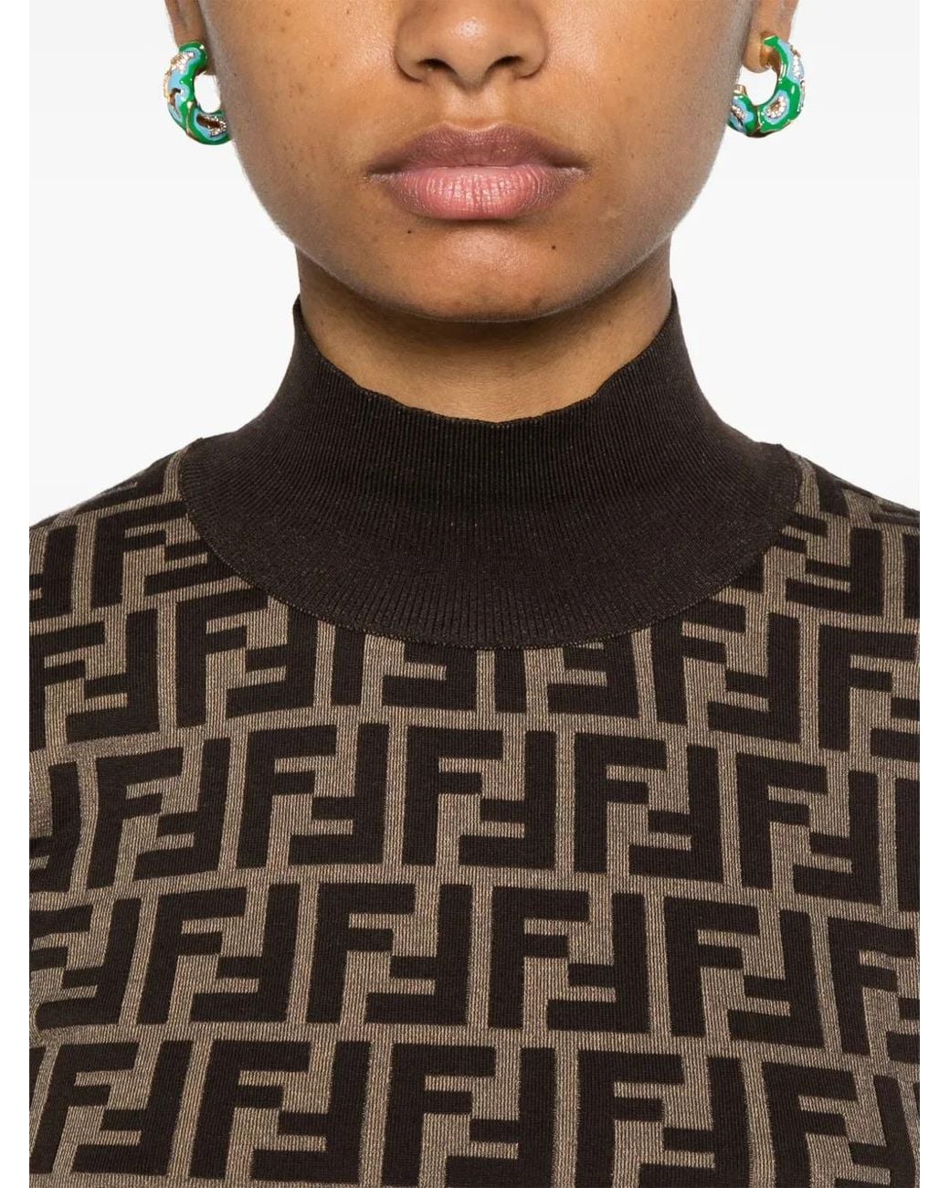Fendi Brown Ff' Sweater