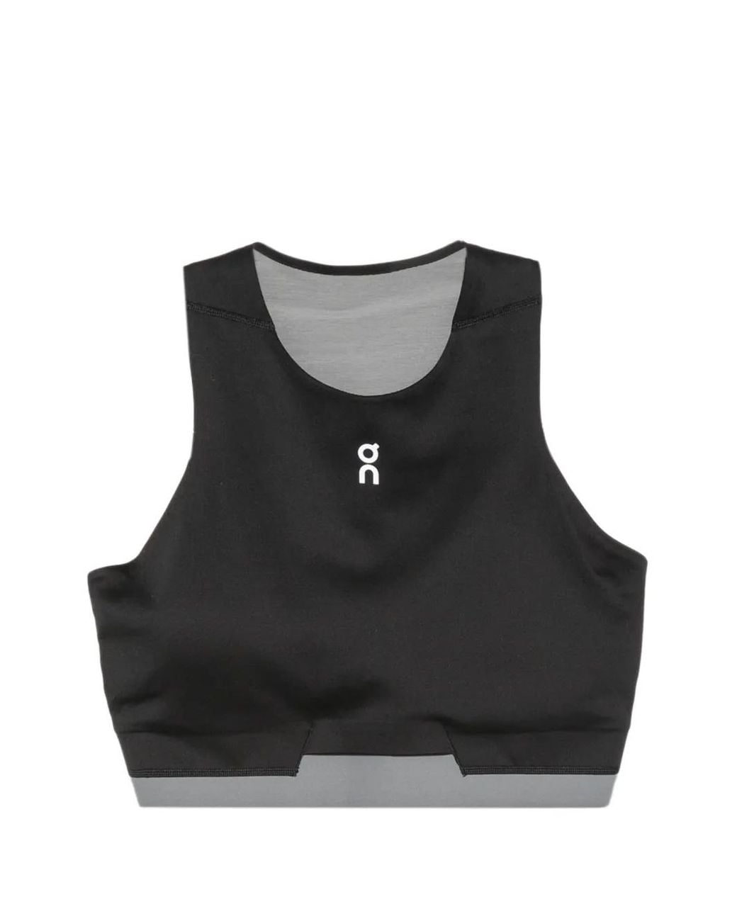 On Shoes Black 2-In-1 Logo-Print Racerback Sports Bra