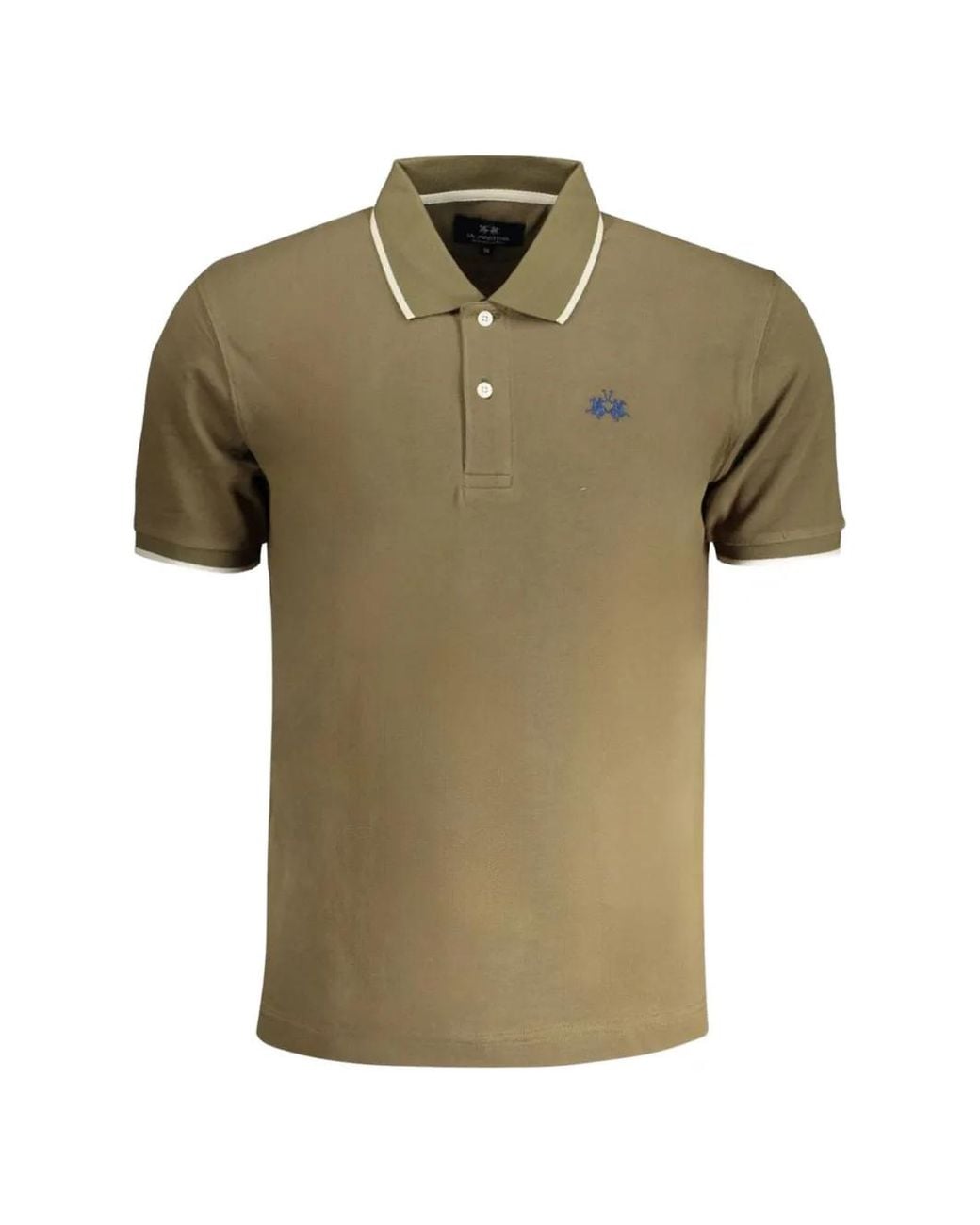 La Martina Green Anthony Embroidered-Logo Polo Shirt for men