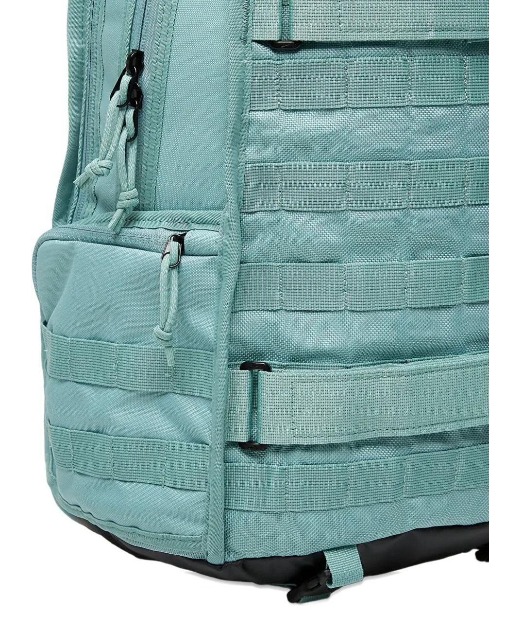 Nike Blue Logo-Patch Webbing Backpack