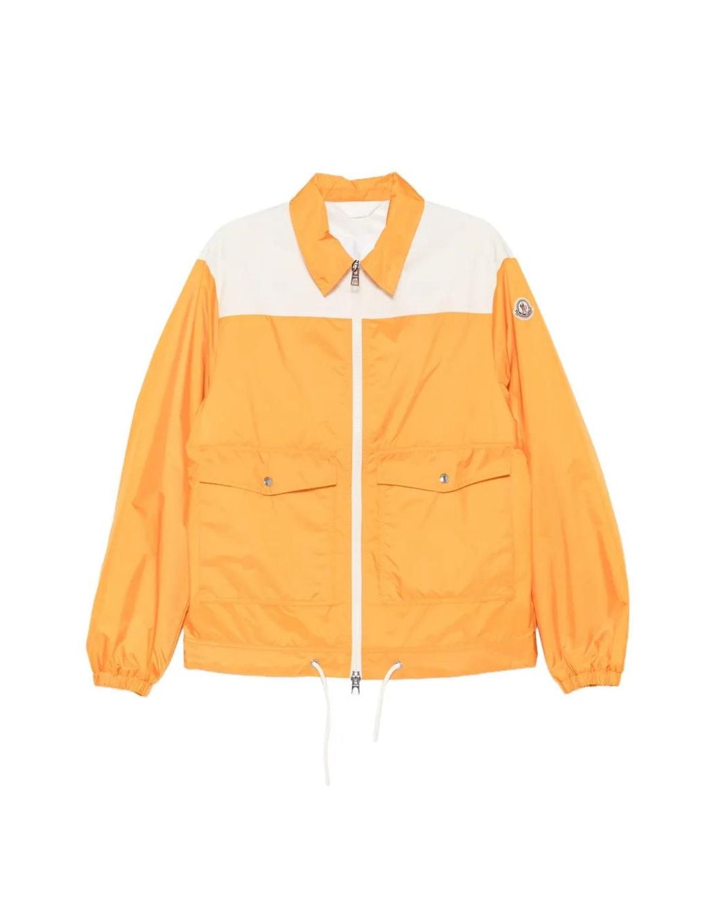 Moncler Orange Dirillo Colour-Block Drawstring Jacket for men
