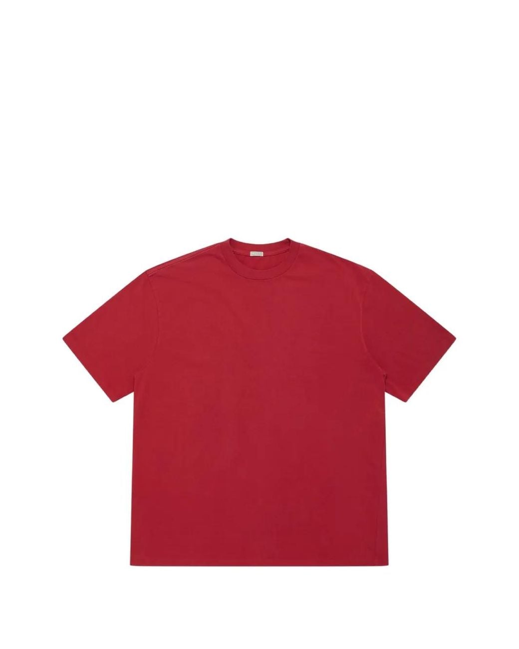 A.PRESSE Red Crew-Neck Short-Sleeve T-Shirt for men