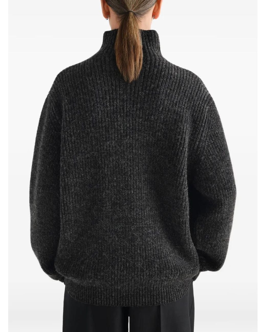 Lemaire Black High-Neck Sweater