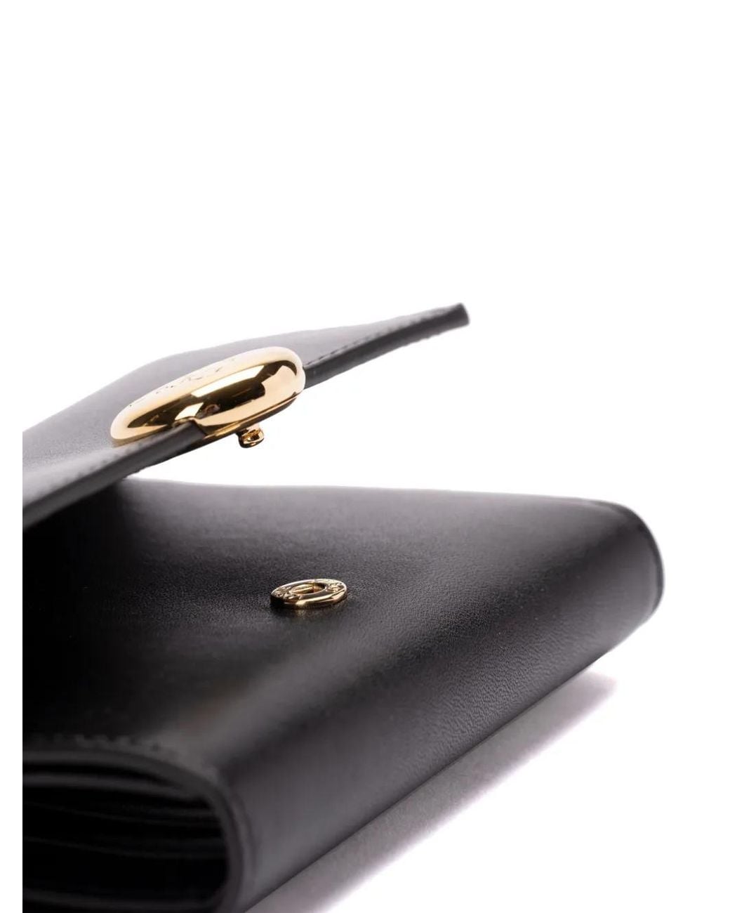 Loewe Black Pebble Small Vertical Wallet