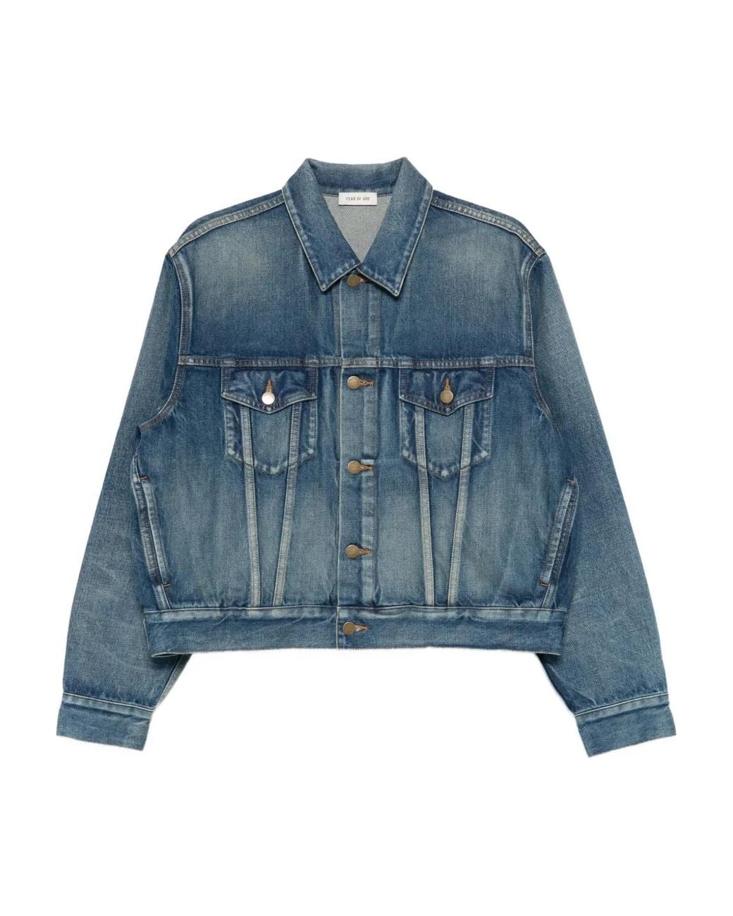 Fear Of God Blue Denim Trucker Jacket for men