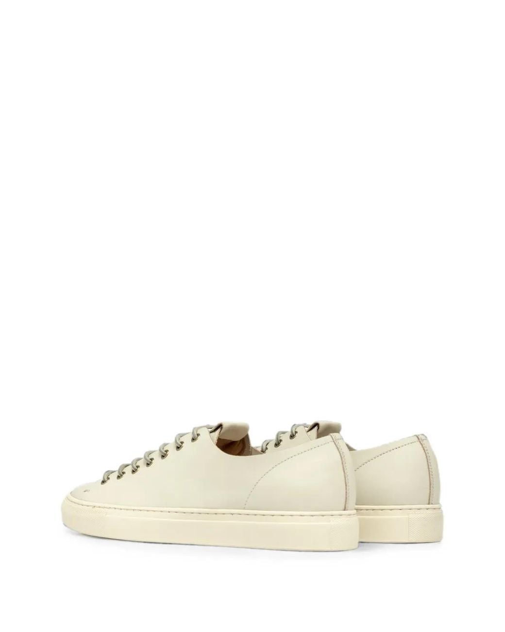 Buttero Natural Lace-Up Leather Low-Top Sneakers for men