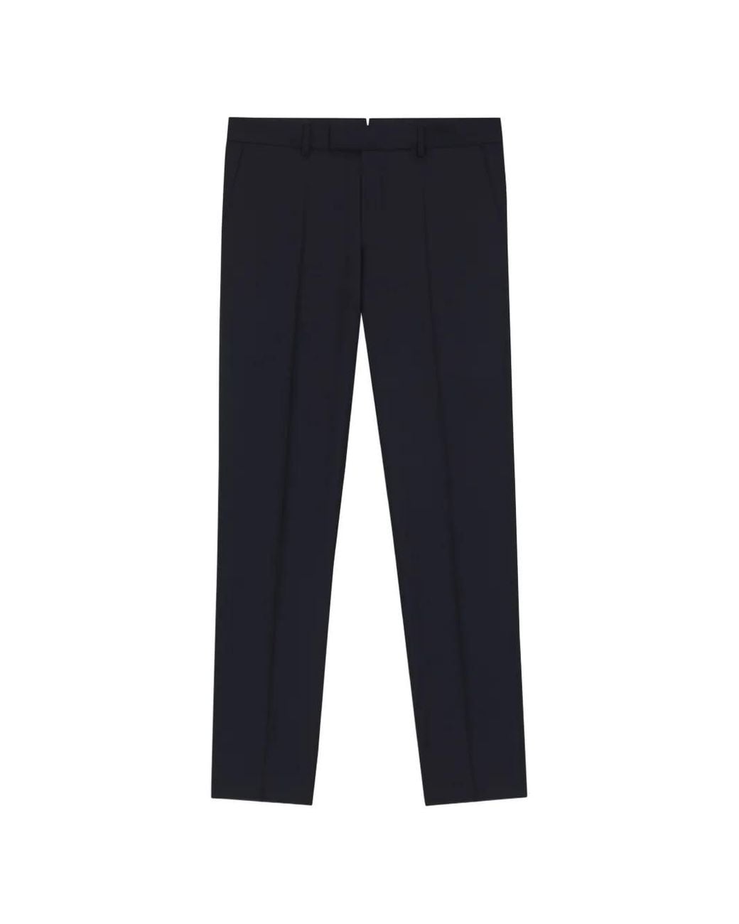 Boss Blue Belt Loops Tailored Trousers for men