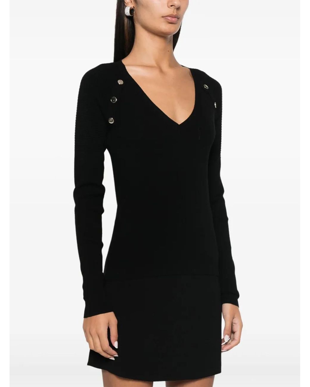 Liu Jo Black Sweater With Buttons
