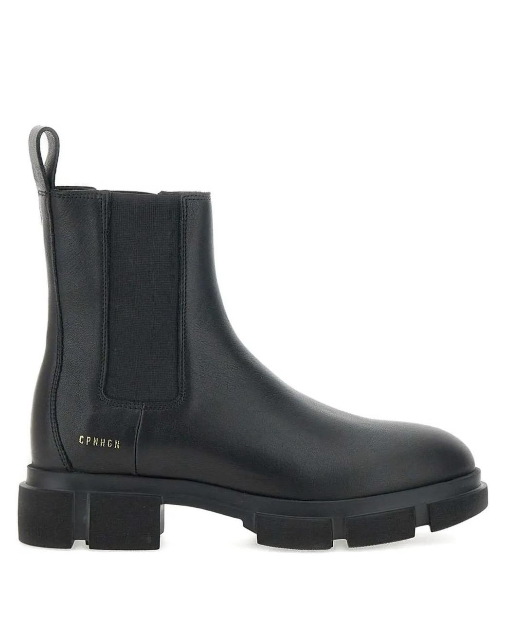 COPENHAGEN Black Chunky-Sole Chelsea Boots