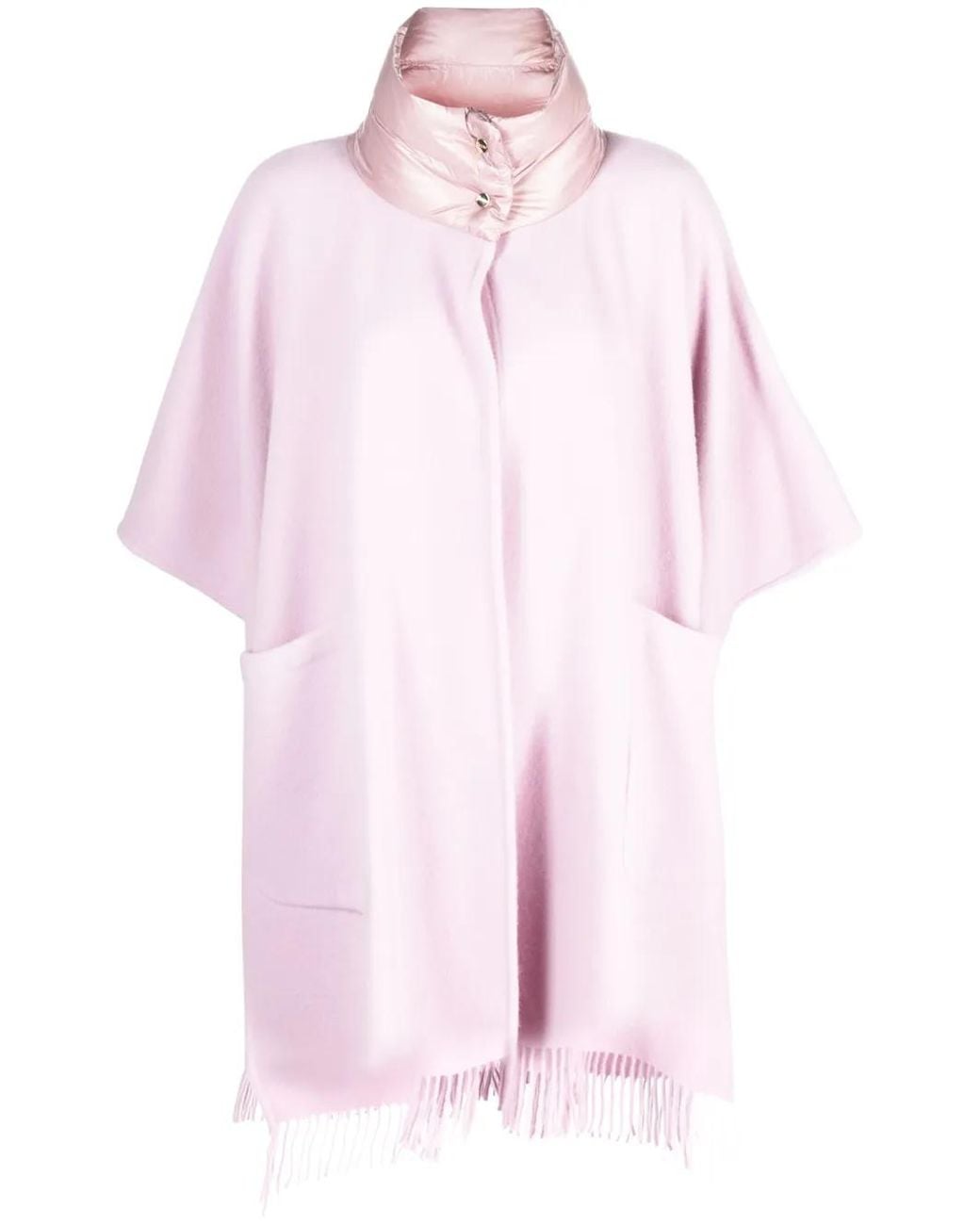 Herno Wollen Cape in het Pink