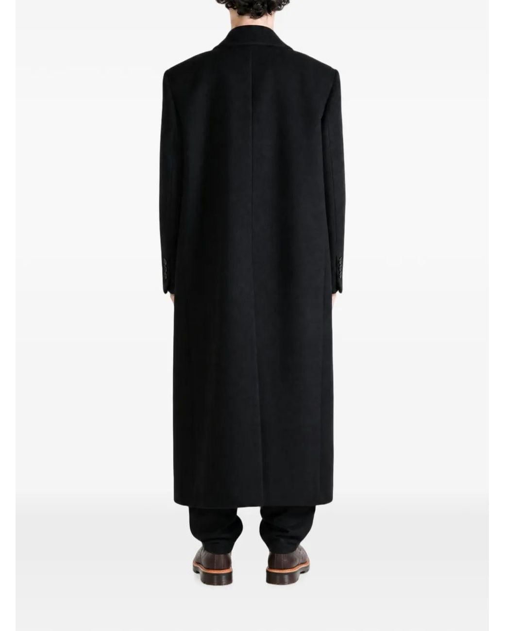Ann Demeulemeester Black Jack Double-Breasted Coat for men